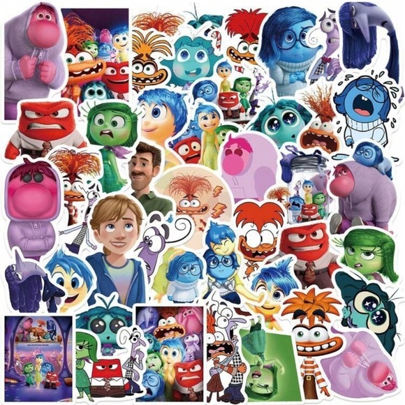 Pixar Inside Out Disney Character Sticker Pack 50ct - Picture 1 of 5